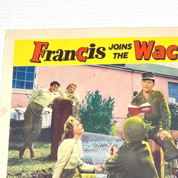 Francis Joins The Wacs 1954 Universal Pictures Movie Lobby Card Poster 11x14 VTG - Picture 5 of 7
